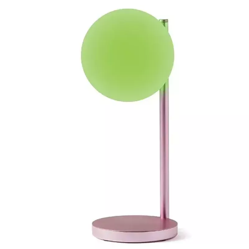 Lampada LED da tavolo Lexon Bubble Lamp LH70LP rosa chiaro 15W con caricabatterie wireless