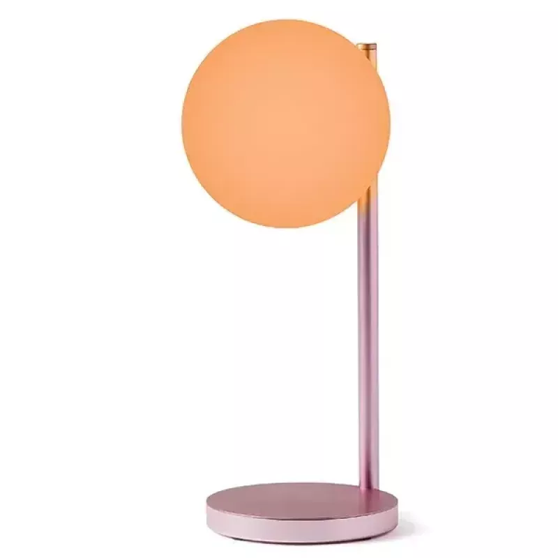 Lampada LED da tavolo Lexon Bubble Lamp LH70LP rosa chiaro 15W con caricabatterie wireless