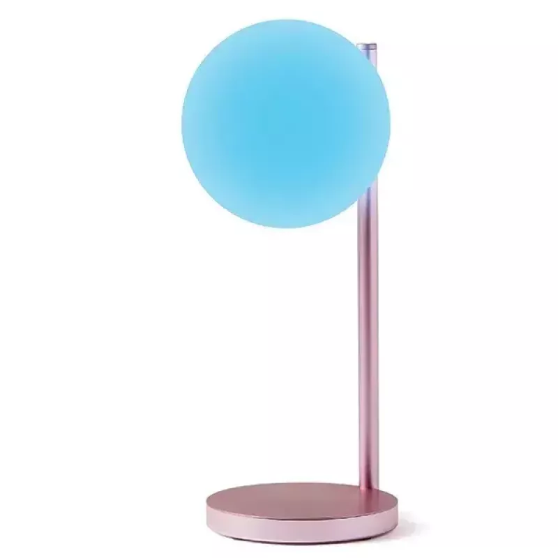 Lampada LED da tavolo Lexon Bubble Lamp LH70LP rosa chiaro 15W con caricabatterie wireless