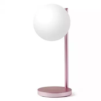 Lampada LED da tavolo Lexon Bubble Lamp LH70LP rosa chiaro 15W con caricabatterie wireless