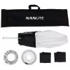Modificatore di luce Nanlite LT-FZ60 argento bianco diametro 45 cm