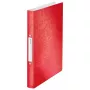 Raccoglitore ad anelli Leitz WOW A4 rosso anelli tondi polipropilene 32 mm
