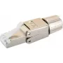 Connettore maschio RJ-45 Schwaiger NWST811 531 argento connettore 15 mm larghezza