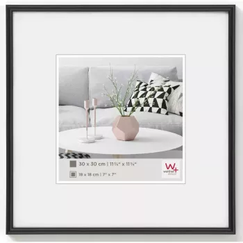 Cornice singola Walther Design KB330H nera