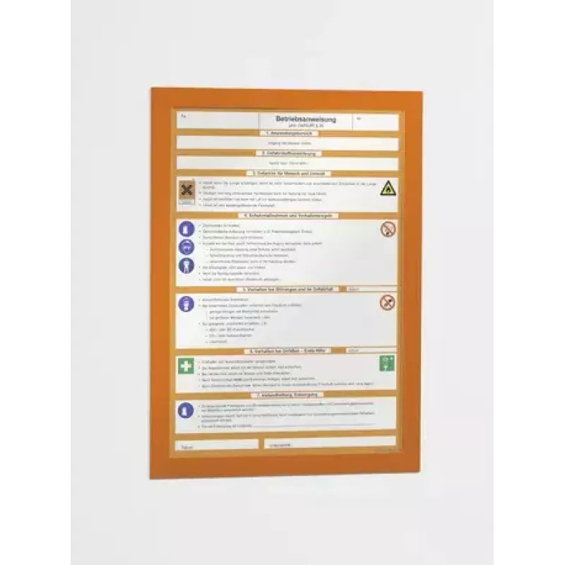 Cornice magnetica Durable DURAFRAME A4 arancione