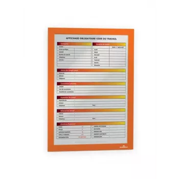 Cornice magnetica A4 Durable DURAFRAME arancione