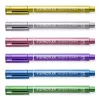 Staedtler 8323-S BK2 pennarello metallizzato, punta tonda 1-2 mm, oro/argento, confezione da 2