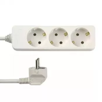 Prolunga elettrica REV 0512248555 5m 3 prese AC per interni bianca