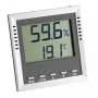 Igrometro elettronico per interni TFA-Dostmann 30.5010 display digitale grigio argento