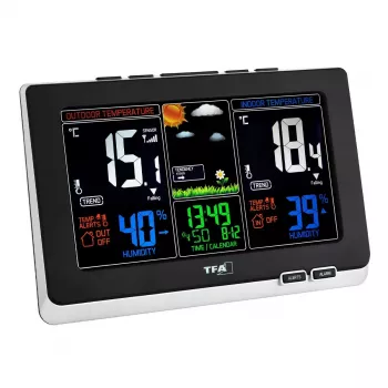 Stazione meteo digitale TFA-Dostmann 35.1129.01 nera