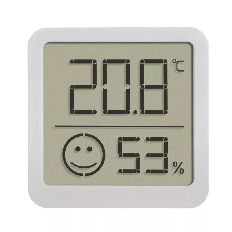 Termometro elettronico ambientale TFA-Dostmann 30.5053.02 per interni/esterni digitale argento bianco