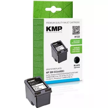 Cartuccia KMP HP CC640EE n. 300 nero