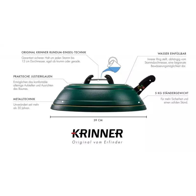 Base per albero di Natale Krinner Classic verde 94001