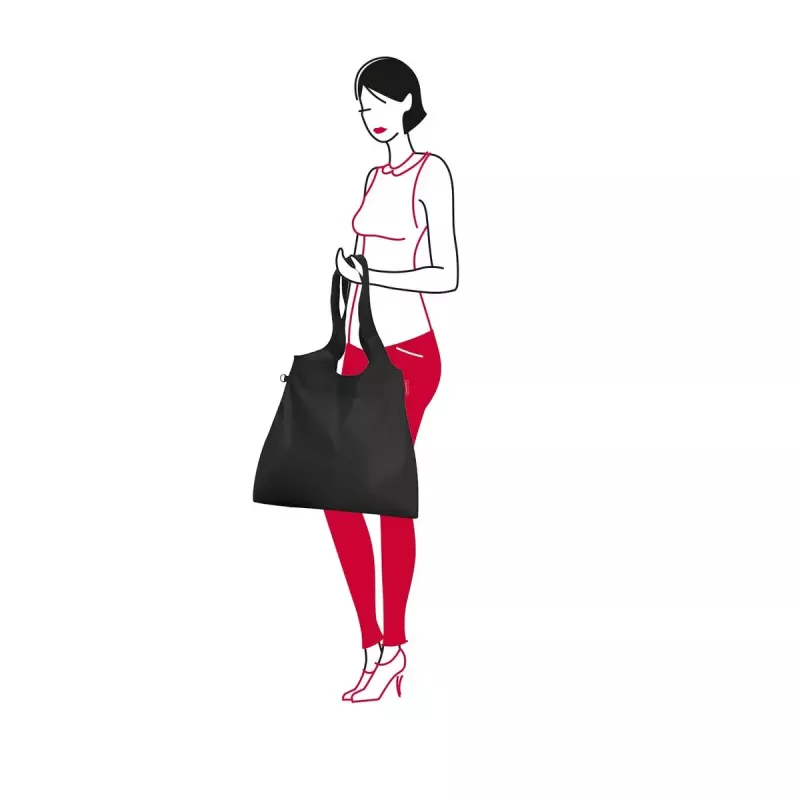 Borsa Reisenthel mini maxi shopper L nero poliestere 22L