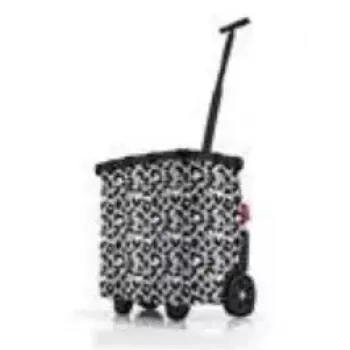 Borsa trolley Reisenthel carrycruiser nero bianco 40L alluminio poliestere
