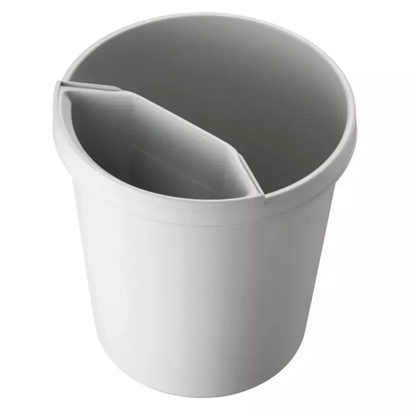 Cestino portarifiuti Helit H6105882 18 L rotondo in plastica grigio