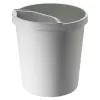 Cestino portarifiuti Helit H6105882 18 L rotondo in plastica grigio