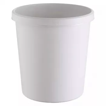 Cestino portarifiuti Helit H6105882 18 L rotondo in plastica grigio