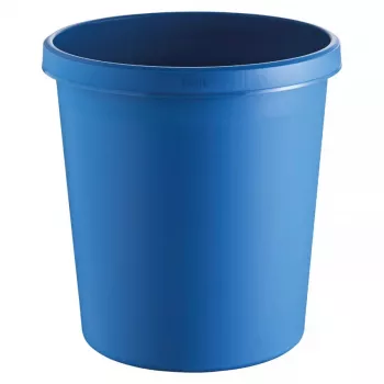 Cestino portarifiuti Helit H6105834 18 L rotondo in plastica blu