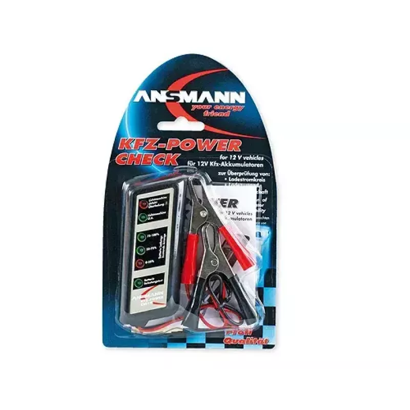 Tester per batterie Ansmann Vehicle power check 4000002 nero