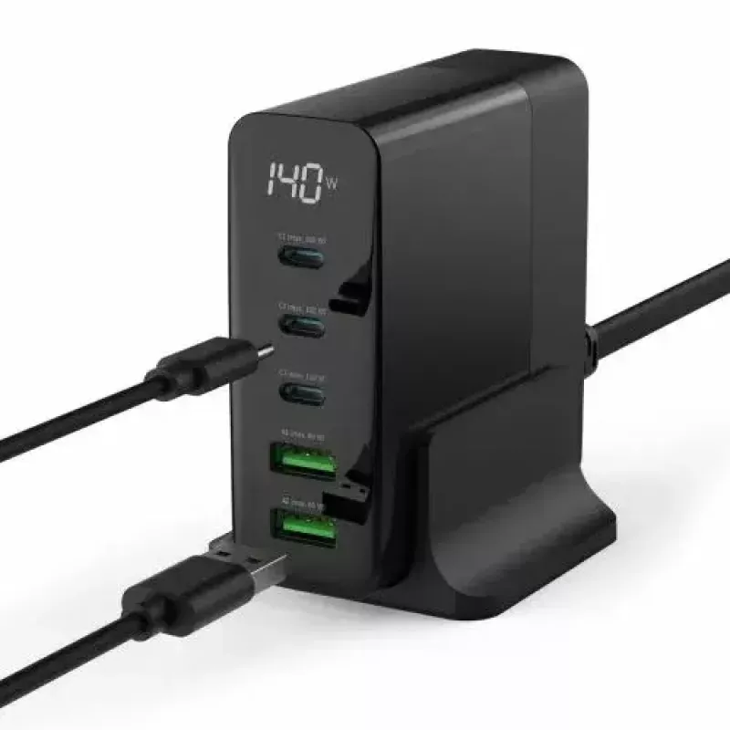 Caricabatterie da interno Ansmann DC5140PD universale nero ricarica rapida USB