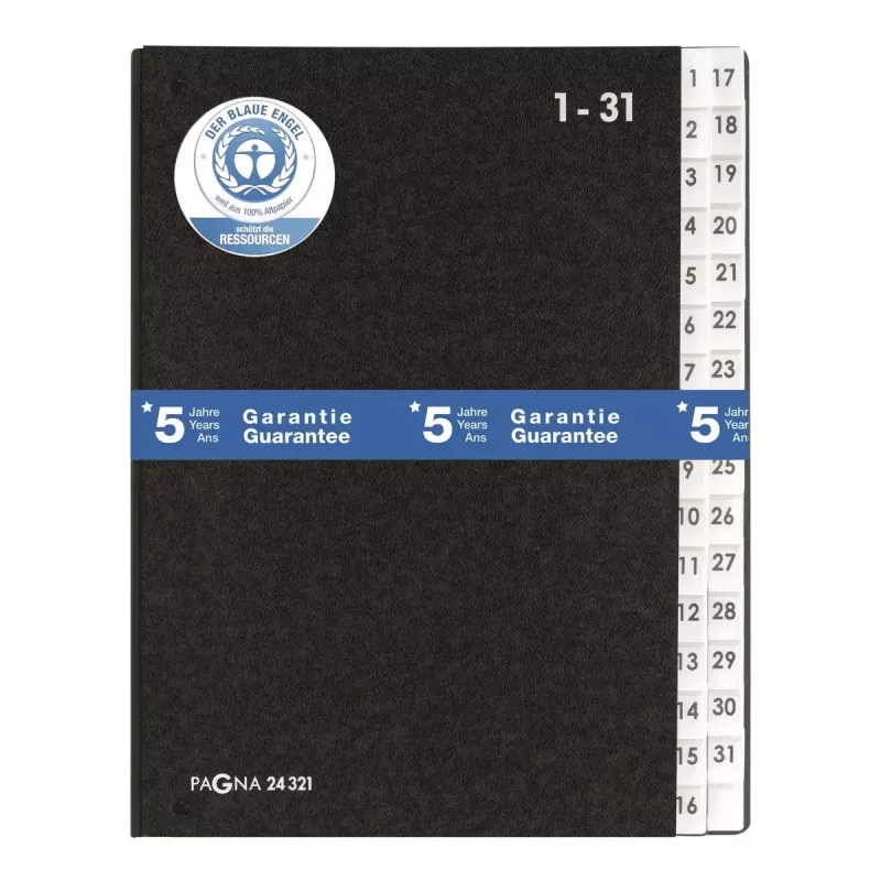 Raccoglitore a fogli mobili Pagna 24321-04 nero A4