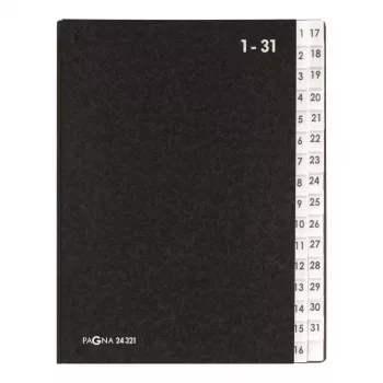 Raccoglitore a fogli mobili Pagna 24321-04 nero A4