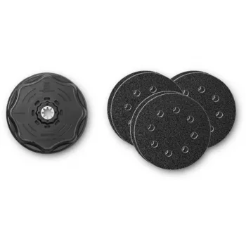 Set di accessori FEIN 63806195210 utensile rotativo levigatura carteggiatura accessori diametro disco 11,5 cm