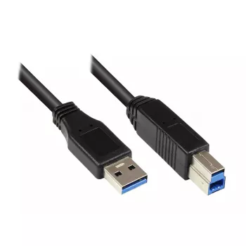 Cavo USB Alcasa 2710-S002 USB 3.2 Gen 1 0,2 m nero