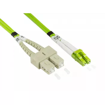 Cavo in fibra ottica Alcasa LW-830LS5 30 m LC SC verde