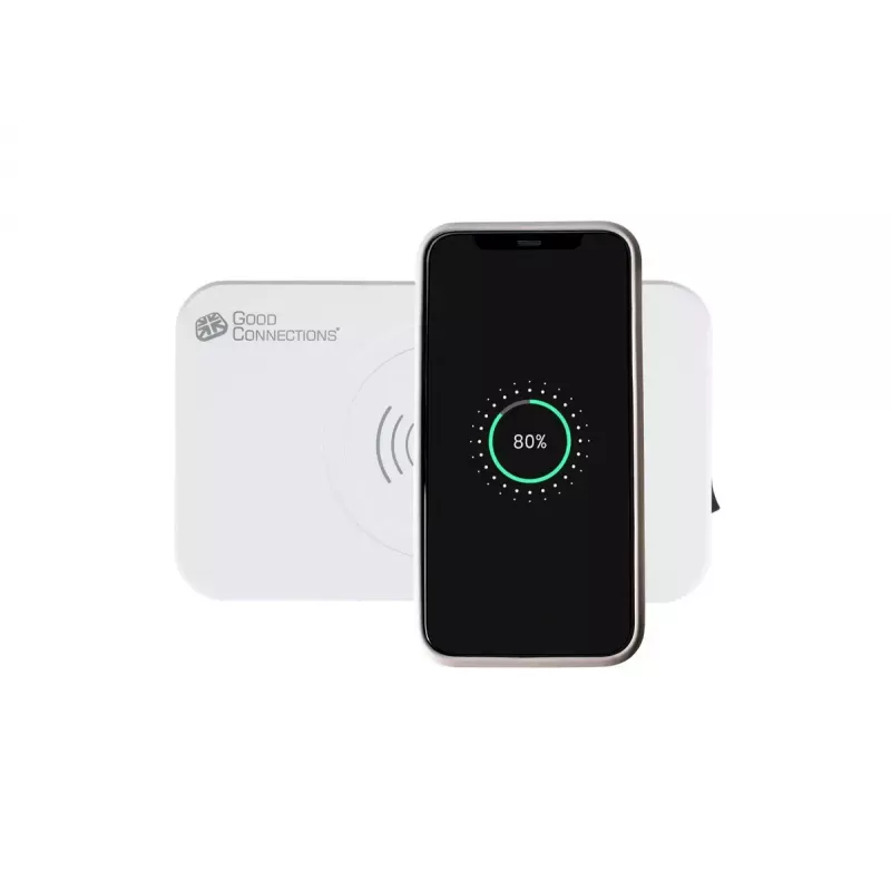 Caricabatterie mobile Alcasa PCA-D005W universale bianco AC senza fili ricarica rapida