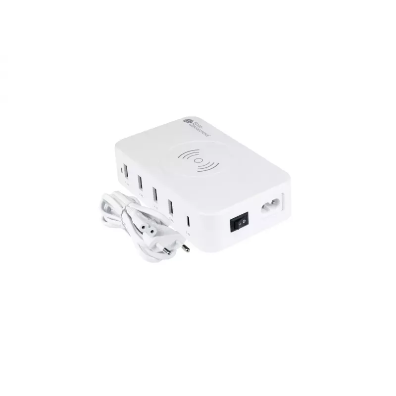 Caricabatterie mobile Alcasa PCA-D005W universale bianco AC senza fili ricarica rapida