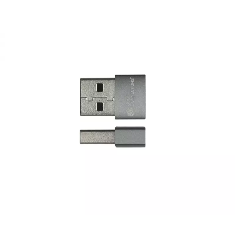 Adattatore USB Alcasa USB-AD203-5 USB-A a USB-C grigio