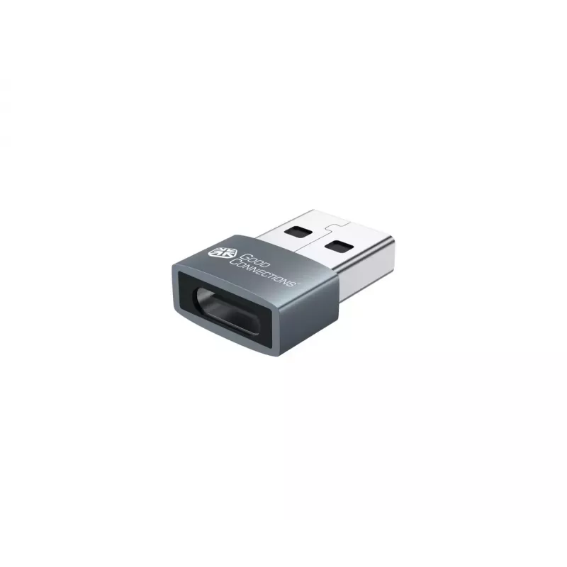 Adattatore USB Alcasa USB-AD203-5 USB-A a USB-C grigio
