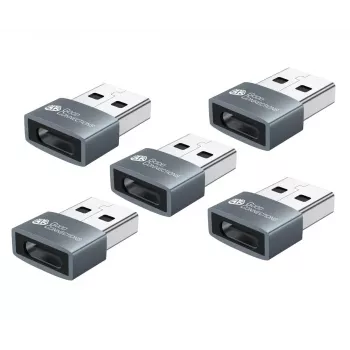 Adattatore USB Alcasa USB-AD203-5 USB-A a USB-C grigio