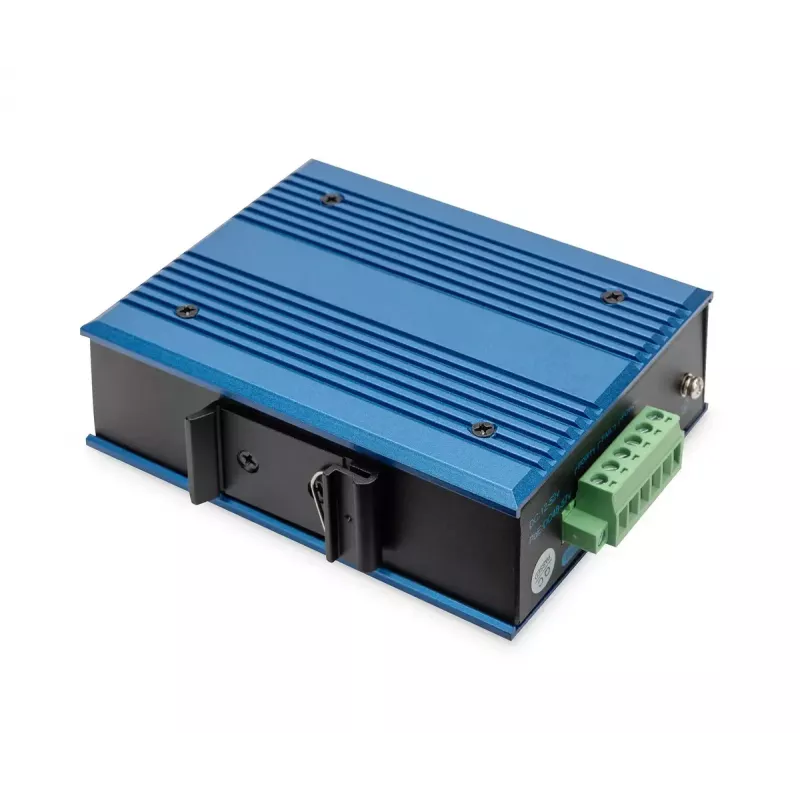 Switch di rete Digitus 4 porte Fast Ethernet PoE, industriale, unmanaged, 1 uplink SFP