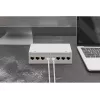 Patch panel DIGITUS desktop modulare vuoto, schermato, 8 porte, acciaio, grigio, montaggio a parete