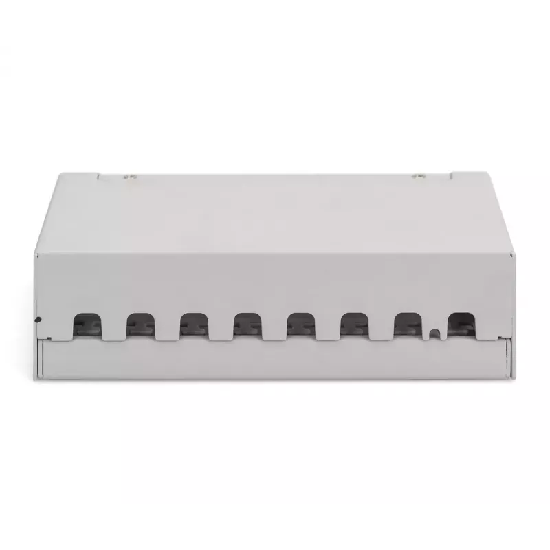 Patch panel DIGITUS desktop modulare vuoto, schermato, 8 porte, acciaio, grigio, montaggio a parete