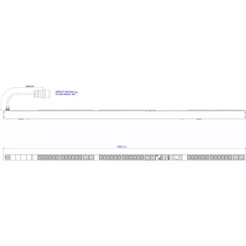 Unità di distribuzione dell'alimentazione Bachmann BlueNet BN3500 400V AC 42 prese