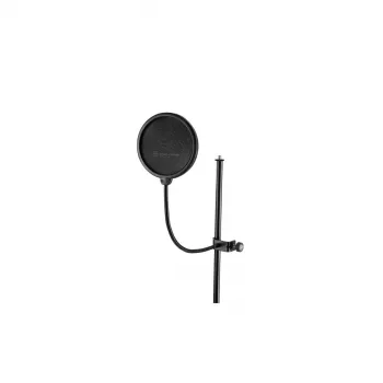 K&M 23956 Popkiller filtro anti-pop per microfono, nero