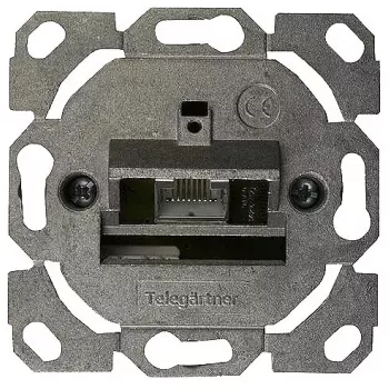 Placca a parete/coperchio interruttore Telegärtner J00020A0506 metallizzato