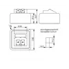 Presa Telegärtner H02000A0092 bianco