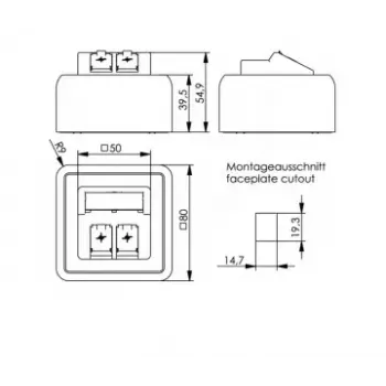 Presa Telegärtner H02000A0092 bianco