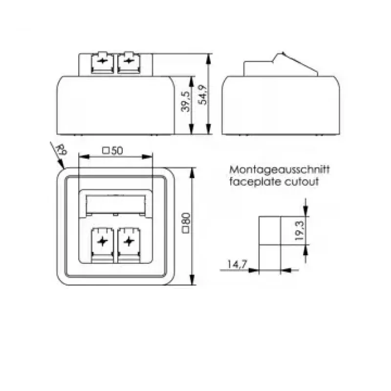 Presa Telegärtner H02000A0092 bianco