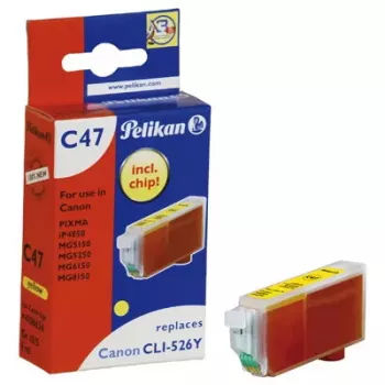Cartuccia d'inchiostro Pelikan C47 giallo – inchiostro pigmentato, confezione singola (1 pz.)