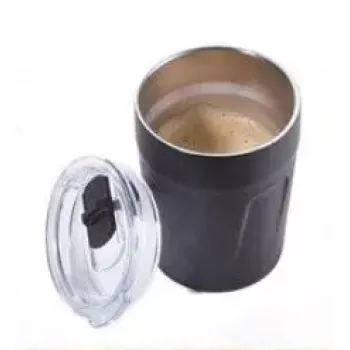 TROIKA ESPRESSO DOPPIO 160 ml nero acciaio inox