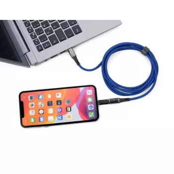 Cavo di ricarica TROIKA SPEEDY XL USB-C 2 m blu