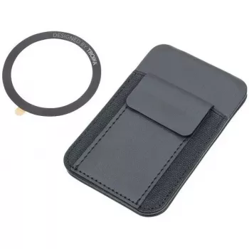 Portacarte TROIKA CCM25/BK pelle portafoglio compatto, design sottile, nero