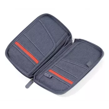 Cartella portadocumenti TROIKA SAFE FLIGHT grigio poliestere