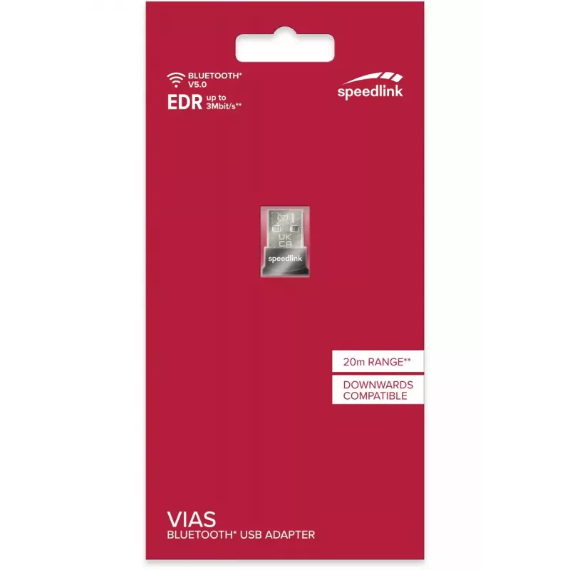 SpeedLink VIAS Nano adattatore USB Bluetooth 5.0, nero